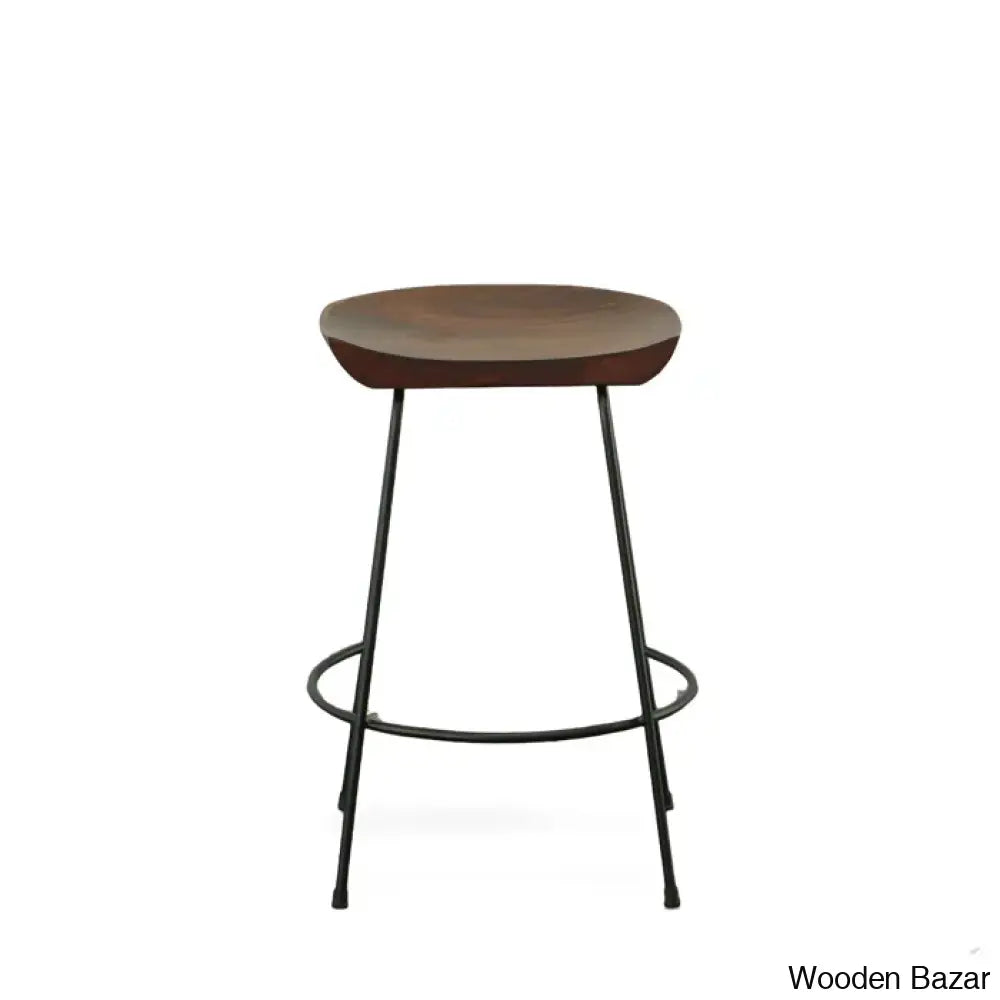 Aloraz Swivel Counter And Bar Stool With Metal Frame (Set Of 2)