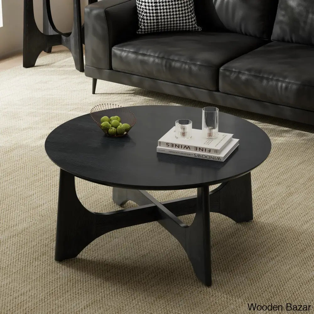 Alsy Coffee And Center Table Black