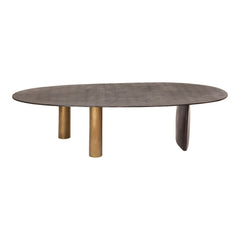 Witerest Aluminum Flat Leg Coffee Table - Wooden Bazar