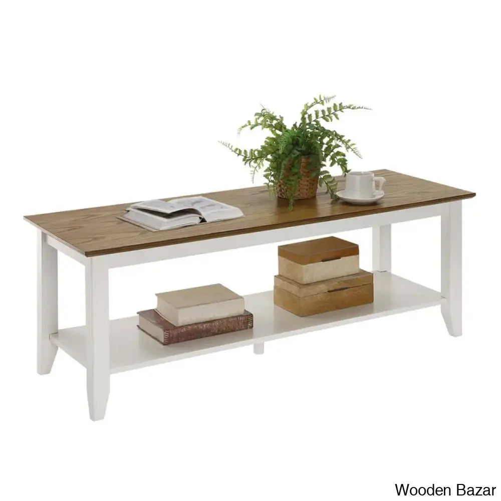 Alysouin Solid Wood Coffee And Center Table