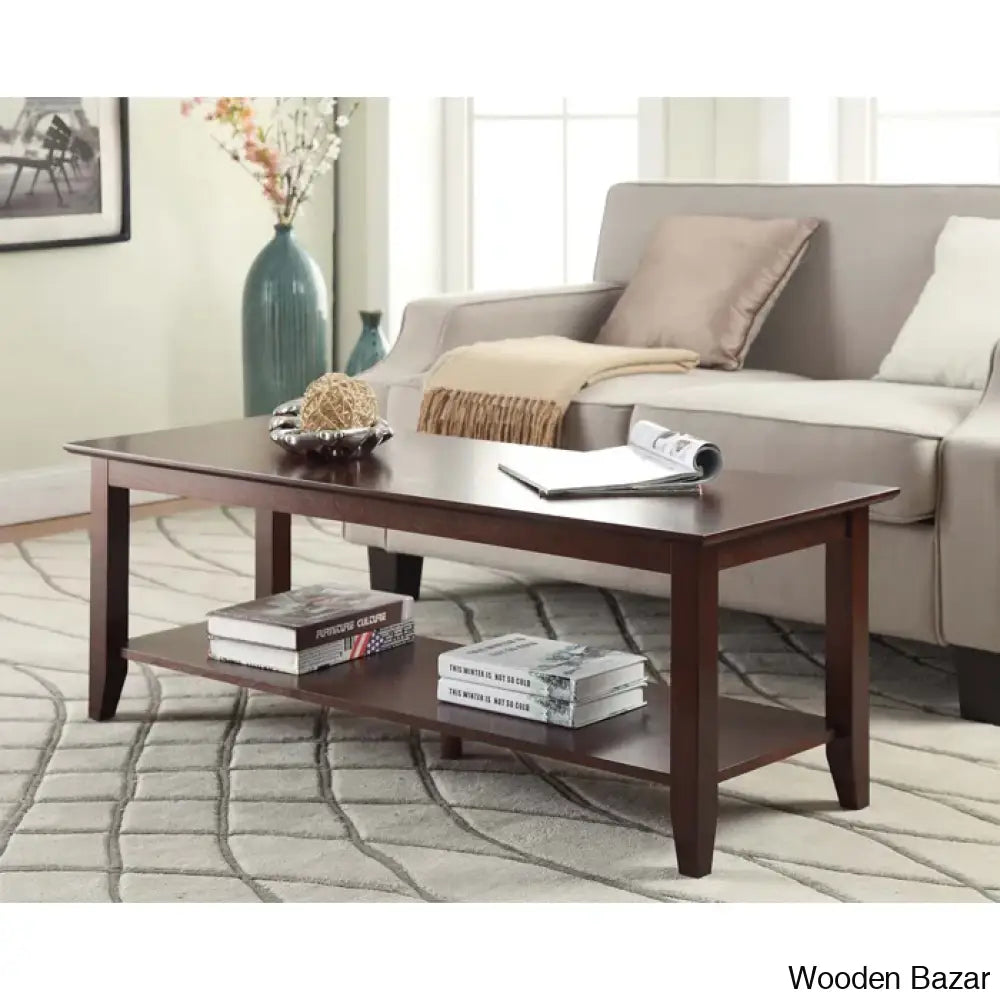 Alysouin Solid Wood Coffee And Center Table