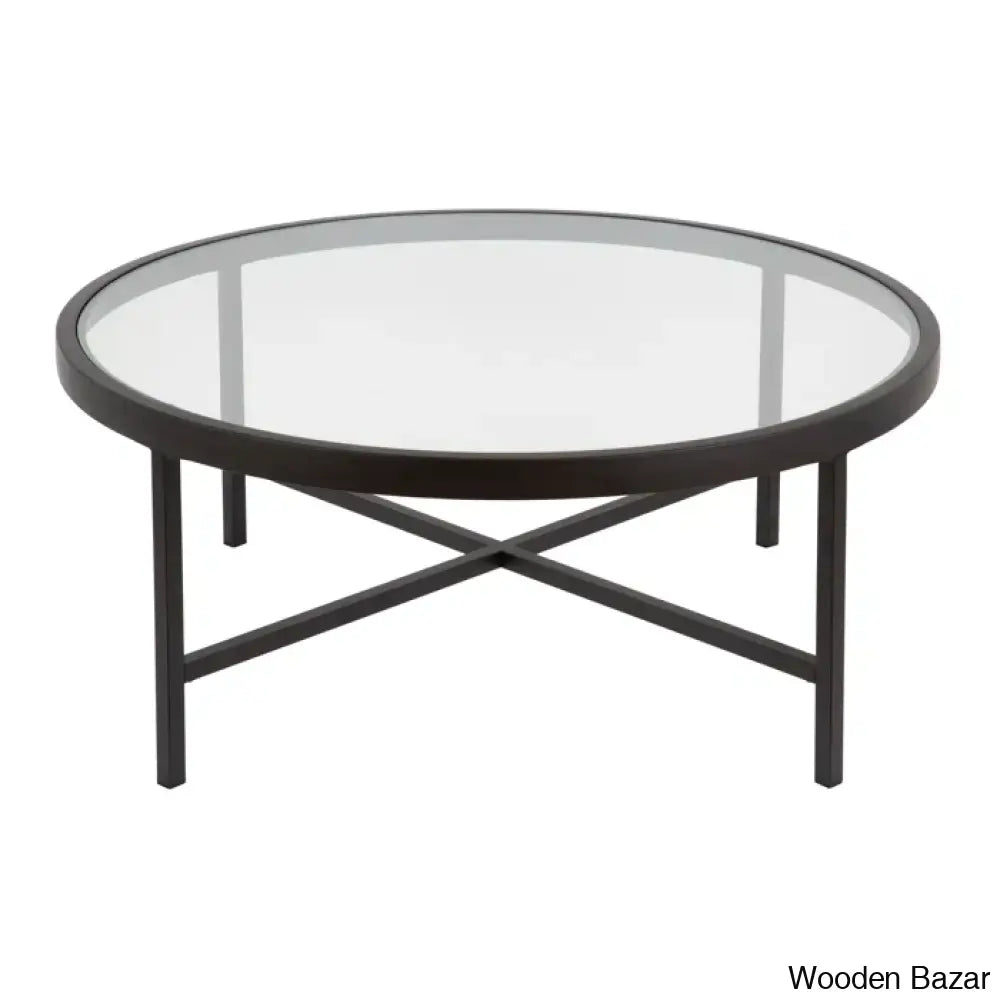 Amanyie Glass Top Coffee And Center Table