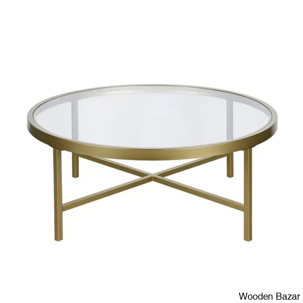 Amanyie Glass Top Coffee And Center Table