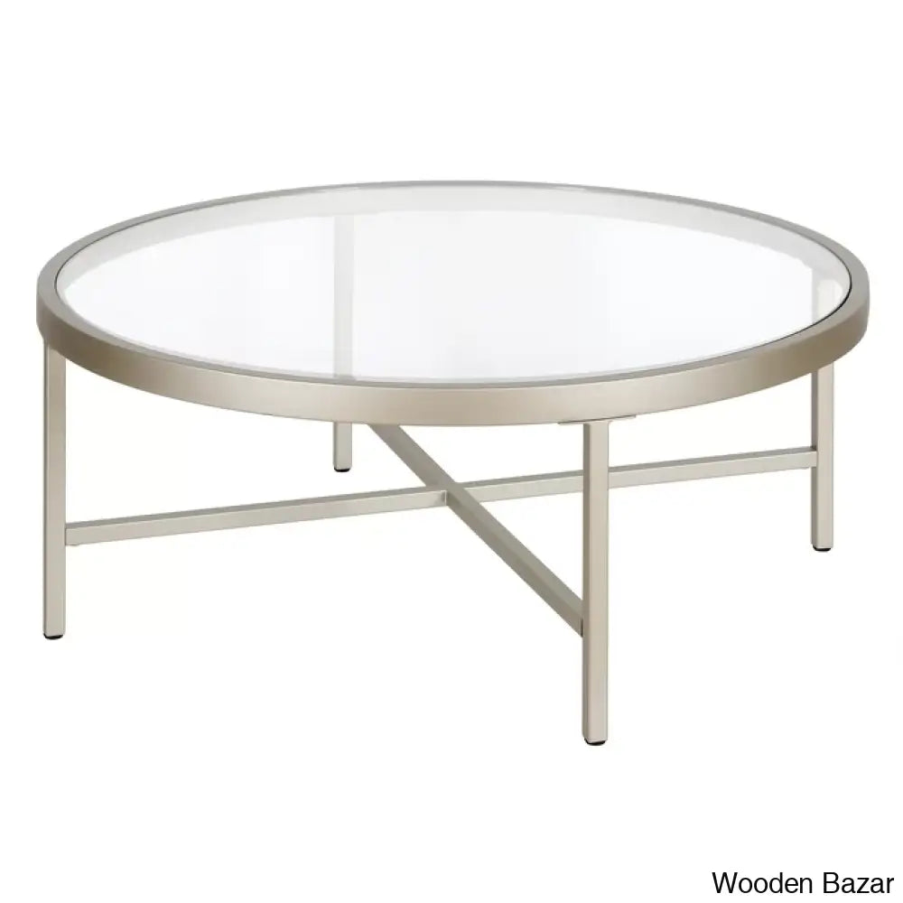 Amanyie Glass Top Coffee And Center Table