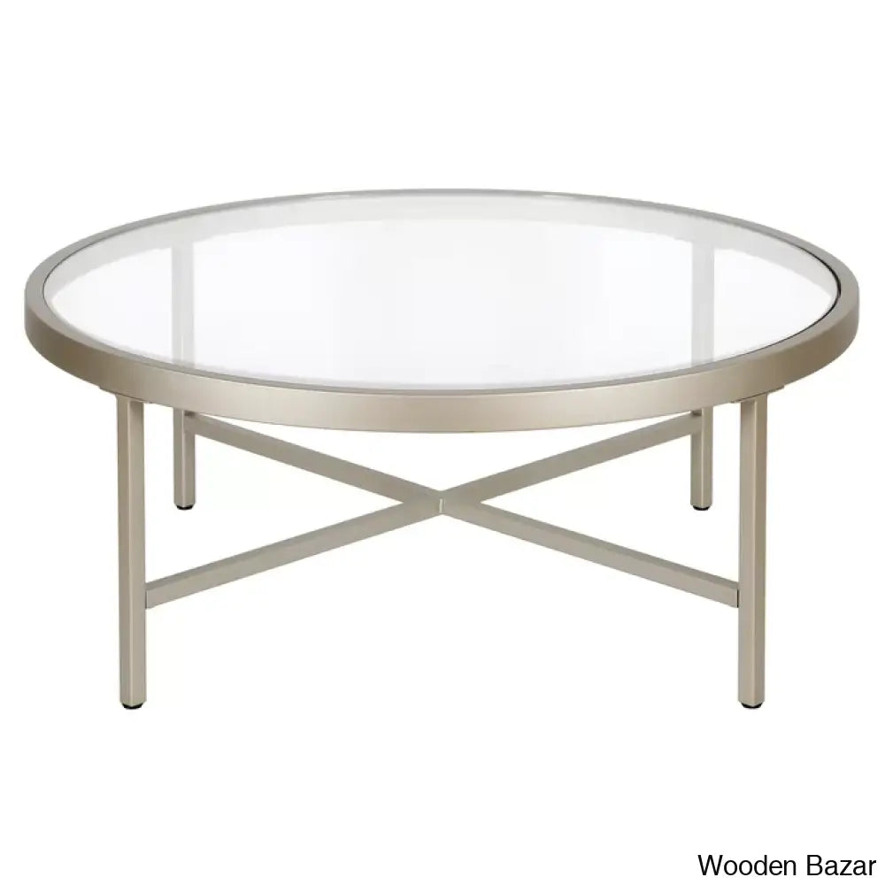 Amanyie Glass Top Coffee And Center Table