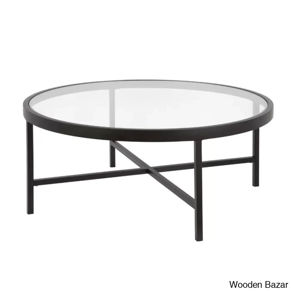 Amanyie Glass Top Coffee And Center Table