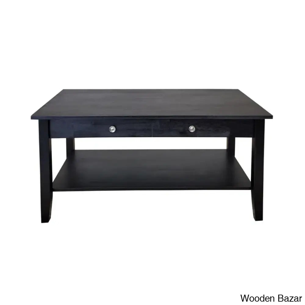 Ambriannya Solid Wood Coffee And Center Table