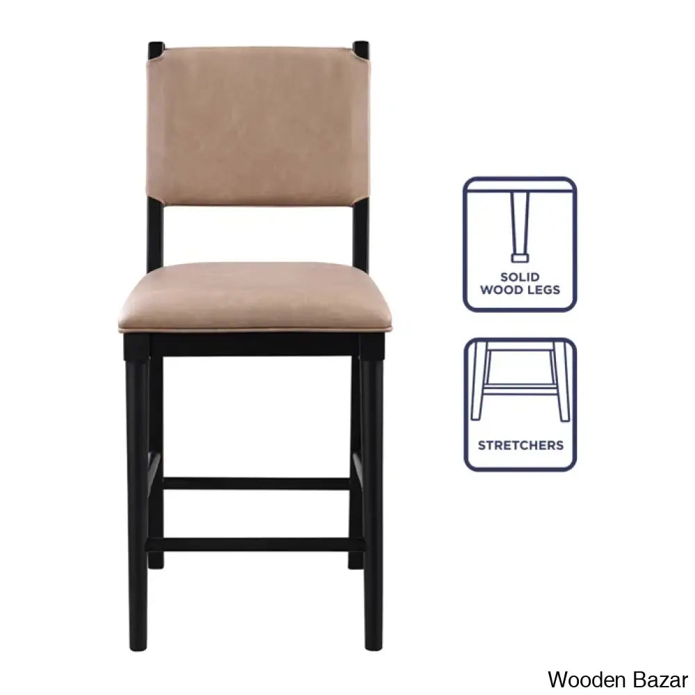 Ameetax Swivel Counter And Bar Stool (Set Of 2)