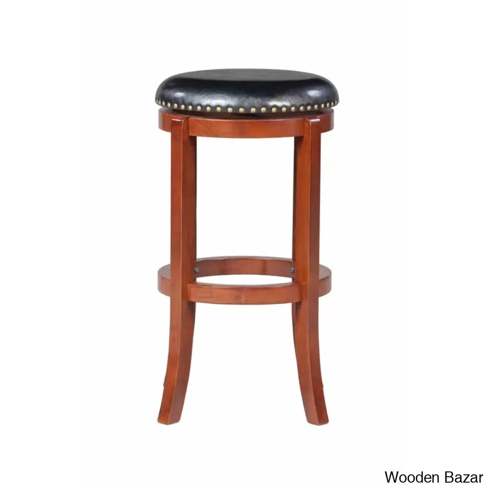 Ameilo Swivel Upholstered Counter And Bar Stool With Metal Frame