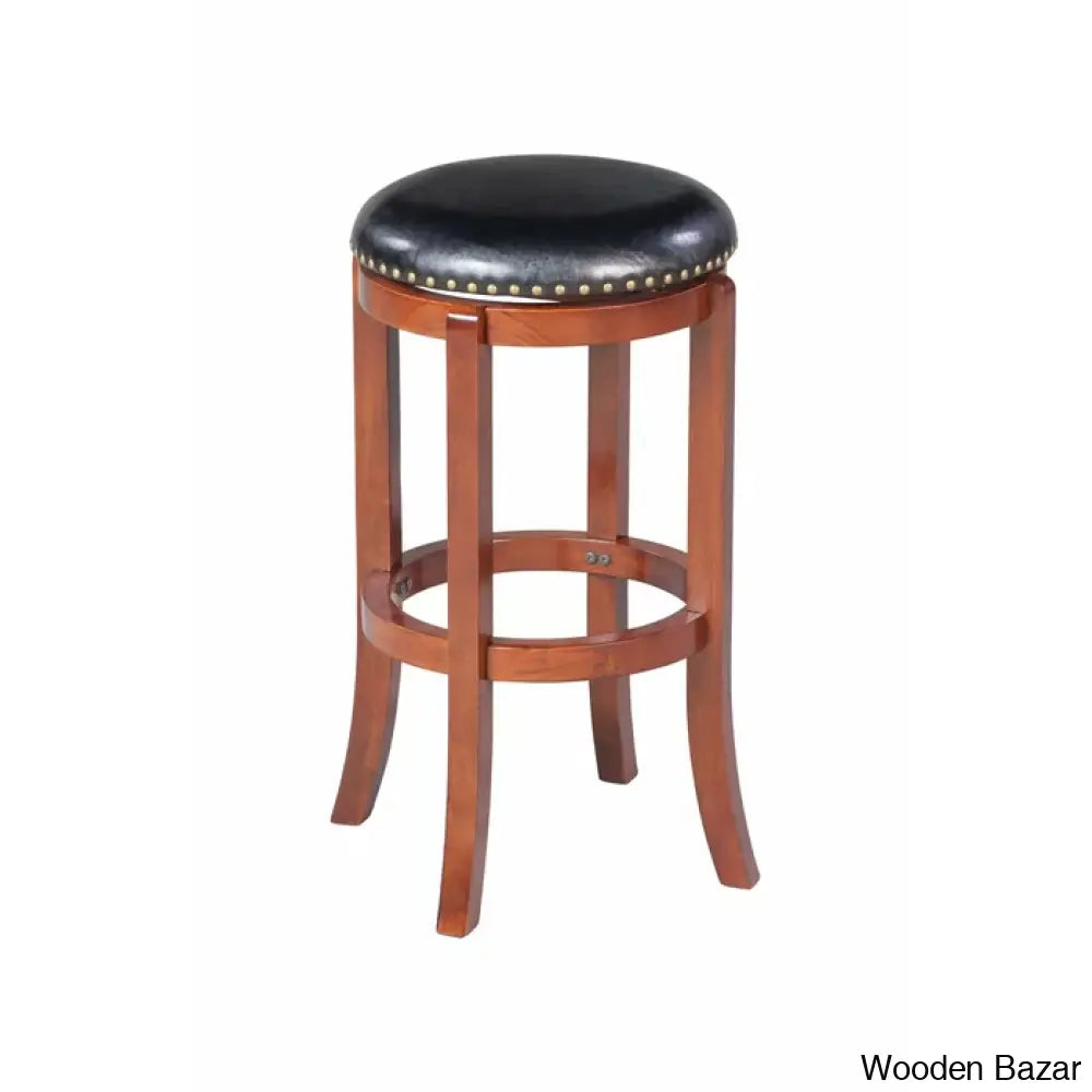 Ameilo Swivel Upholstered Counter And Bar Stool With Metal Frame