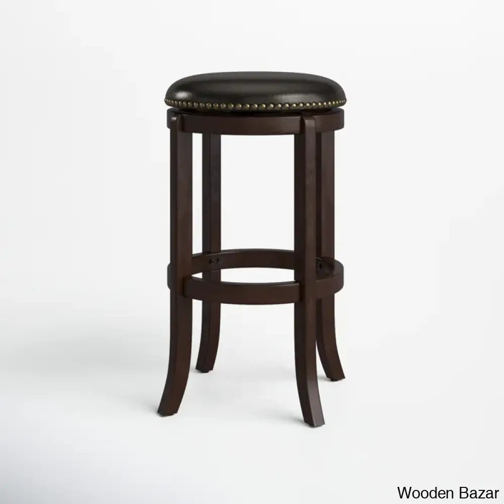 Ameilo Swivel Upholstered Counter And Bar Stool With Metal Frame