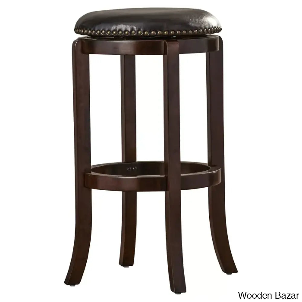 Ameilo Swivel Upholstered Counter And Bar Stool With Metal Frame