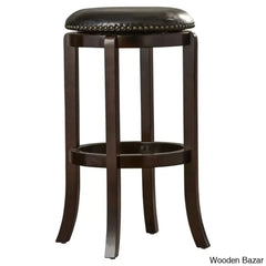 Ameilo Swivel Upholstered Counter And Bar Stool With Metal Frame