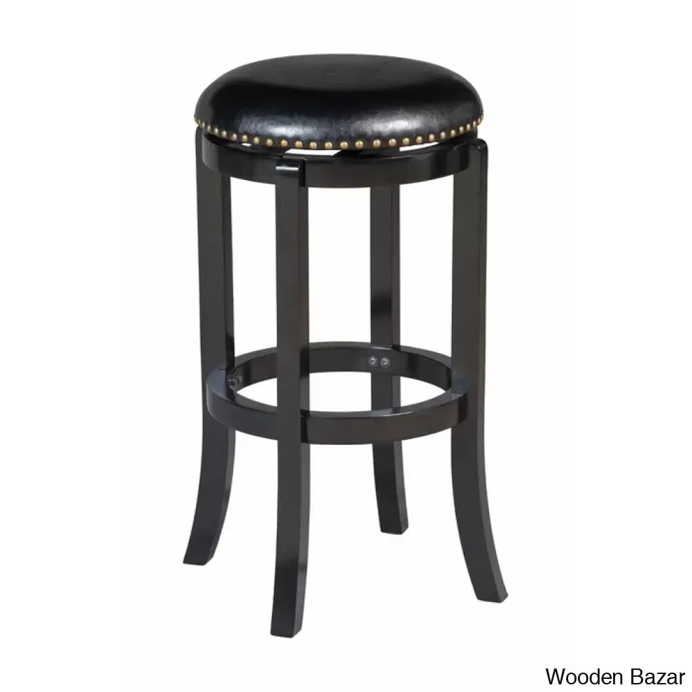 Ameilo Swivel Upholstered Counter And Bar Stool With Metal Frame