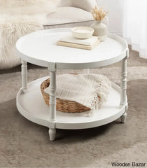 Ameleay Tiered Round Living Room Coffee And Center Table