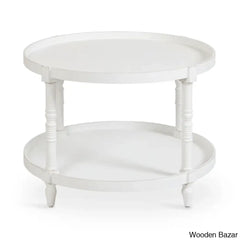 Ameleay Tiered Round Living Room Coffee And Center Table