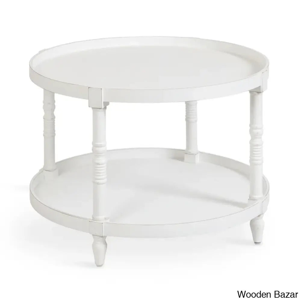 Ameleay Tiered Round Living Room Coffee And Center Table