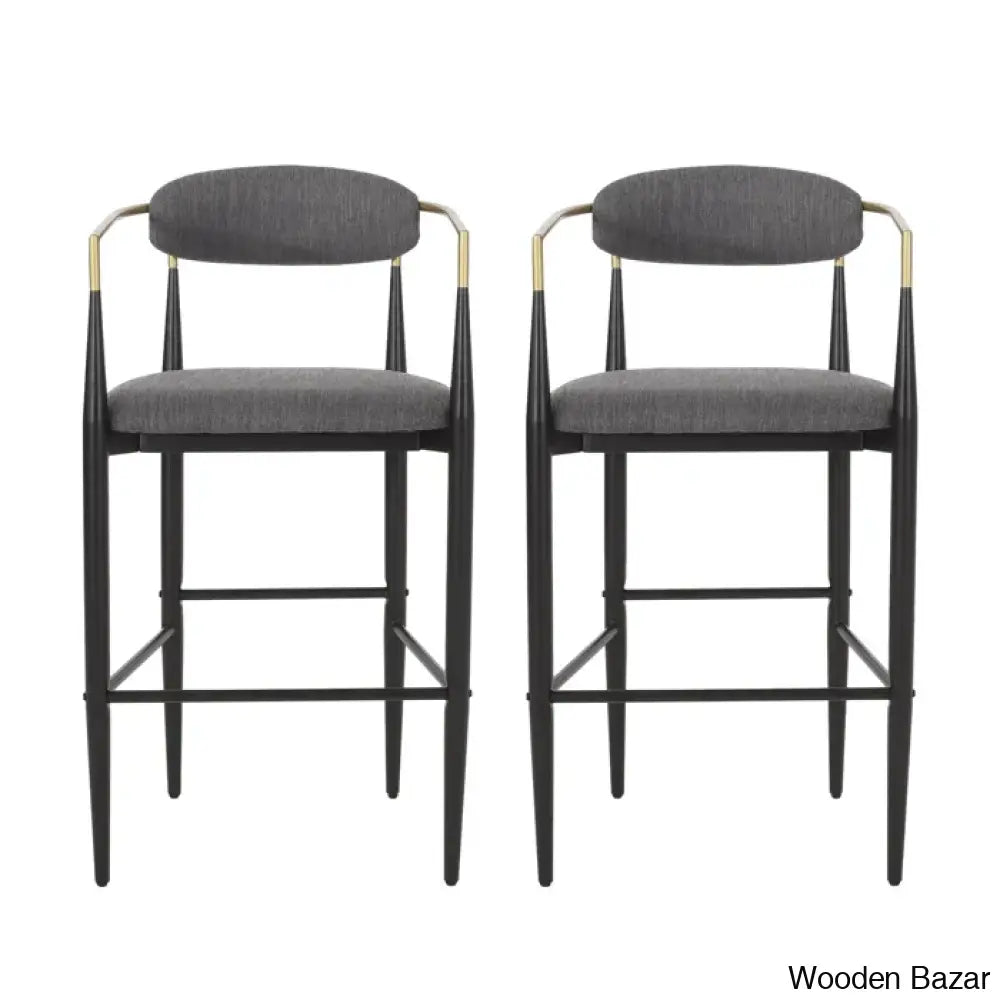 Amenz Upholstered Counter And Bar Stools (Set Of 2)