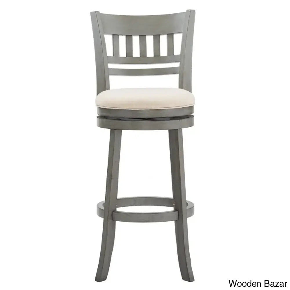 Amerahz Swivel Upholstered Counter And Bar Stool