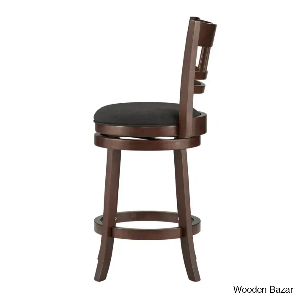 Amerahz Swivel Upholstered Counter And Bar Stool