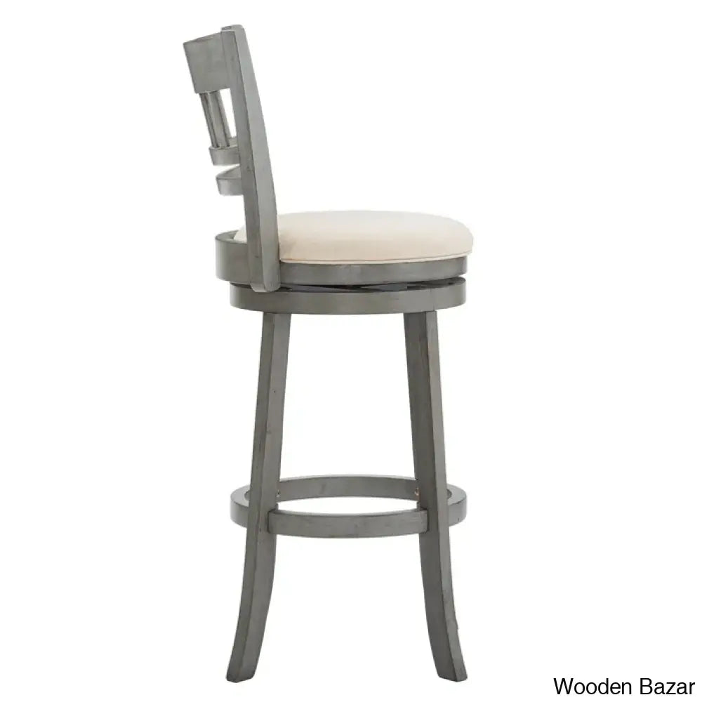 Amerahz Swivel Upholstered Counter And Bar Stool