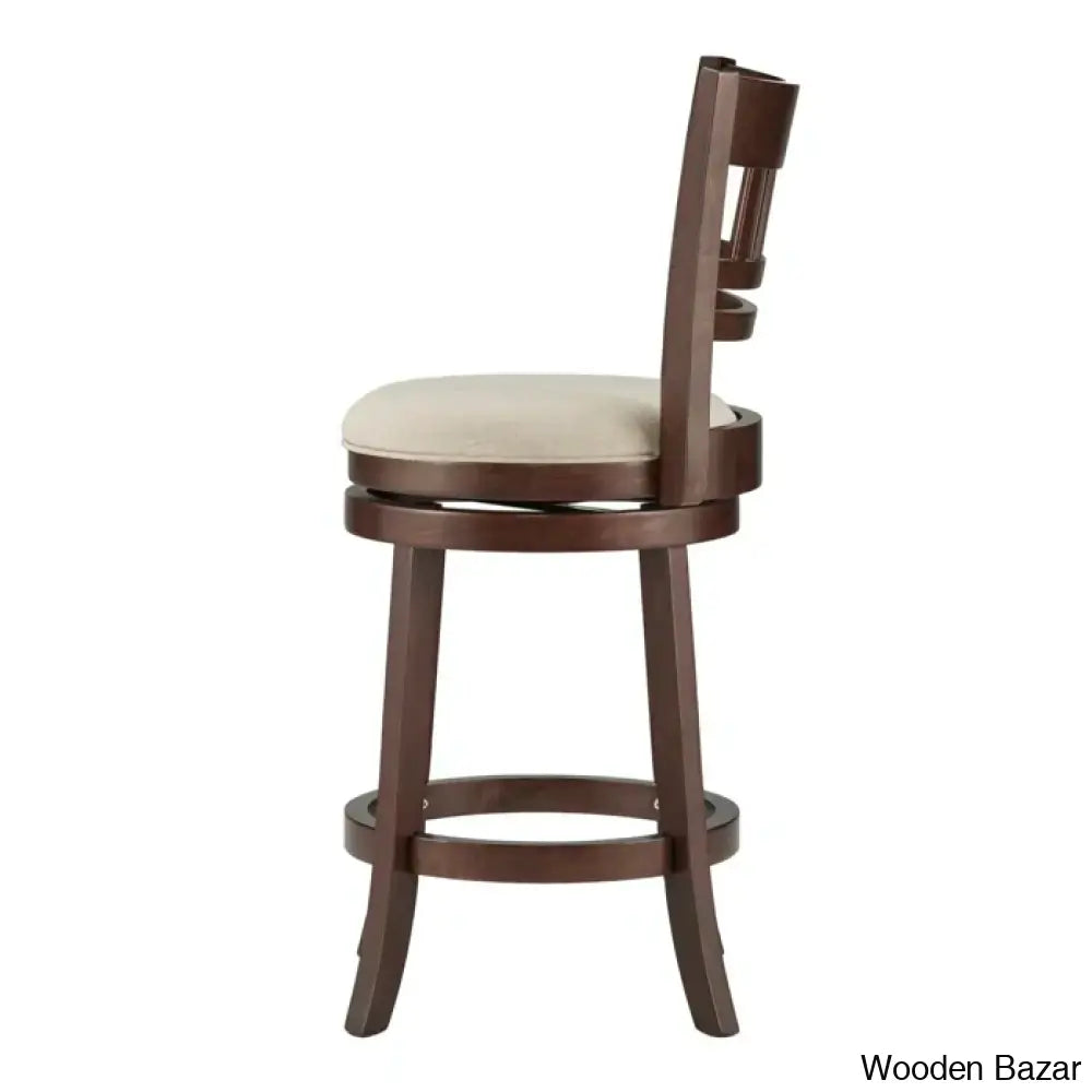 Amerahz Swivel Upholstered Counter And Bar Stool