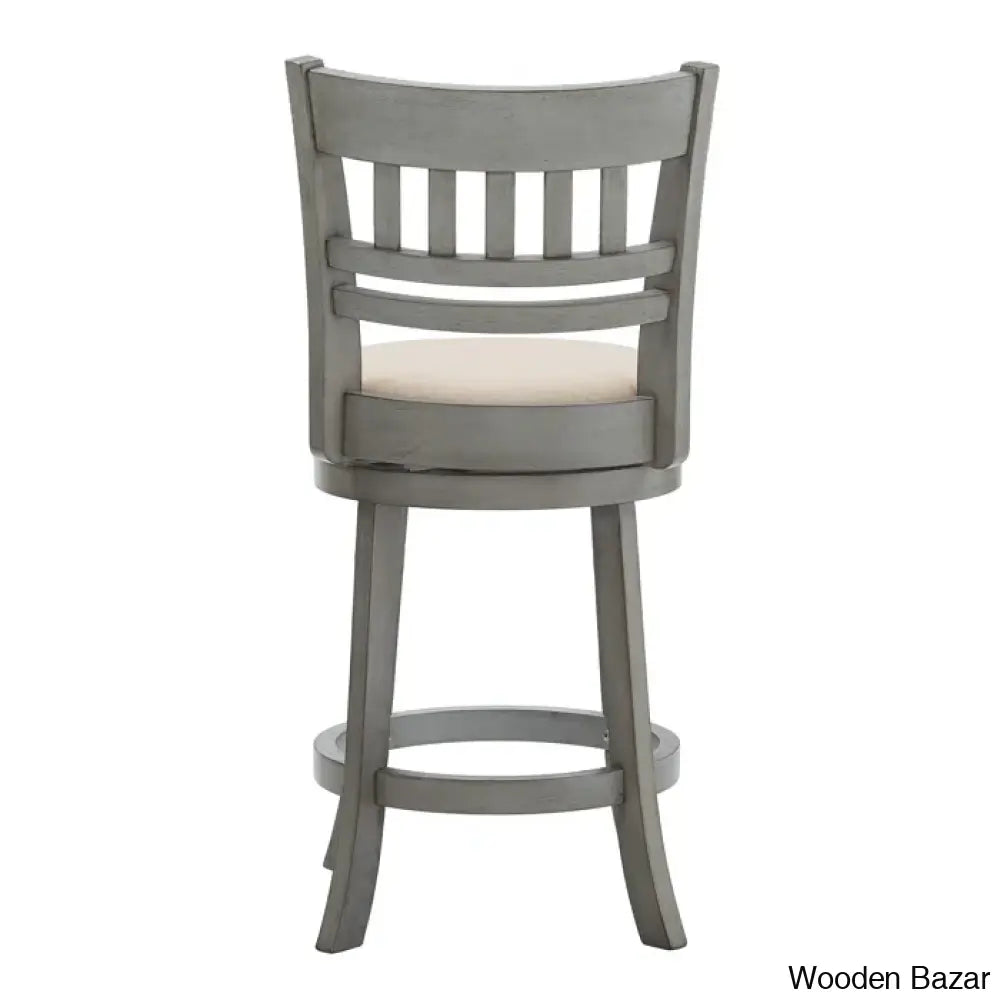 Amerahz Swivel Upholstered Counter And Bar Stool