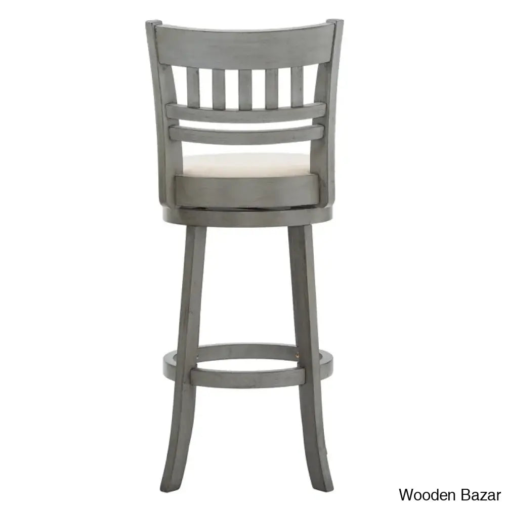 Amerahz Swivel Upholstered Counter And Bar Stool