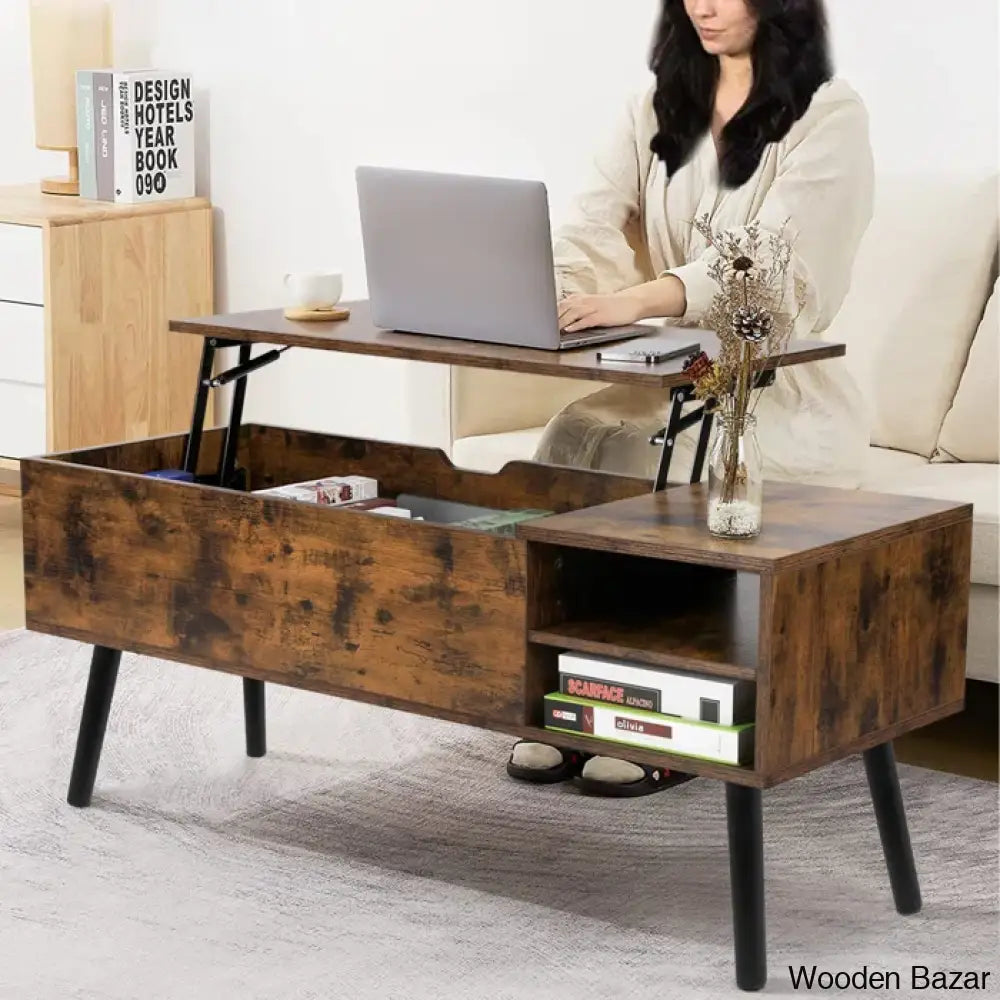 Amethyc Lift Top Coffee And Center Table With Storage