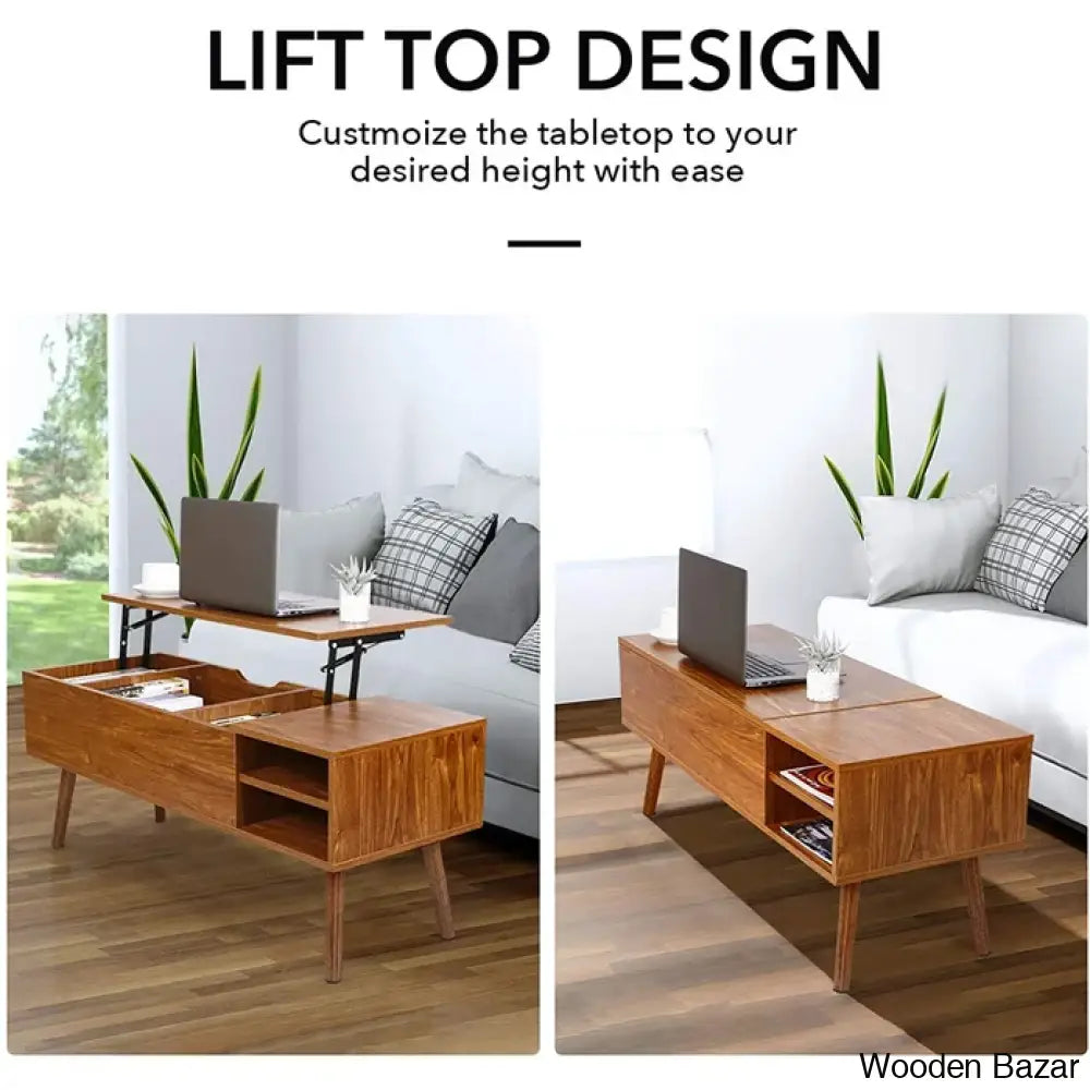 Amethyc Lift Top Coffee And Center Table With Storage