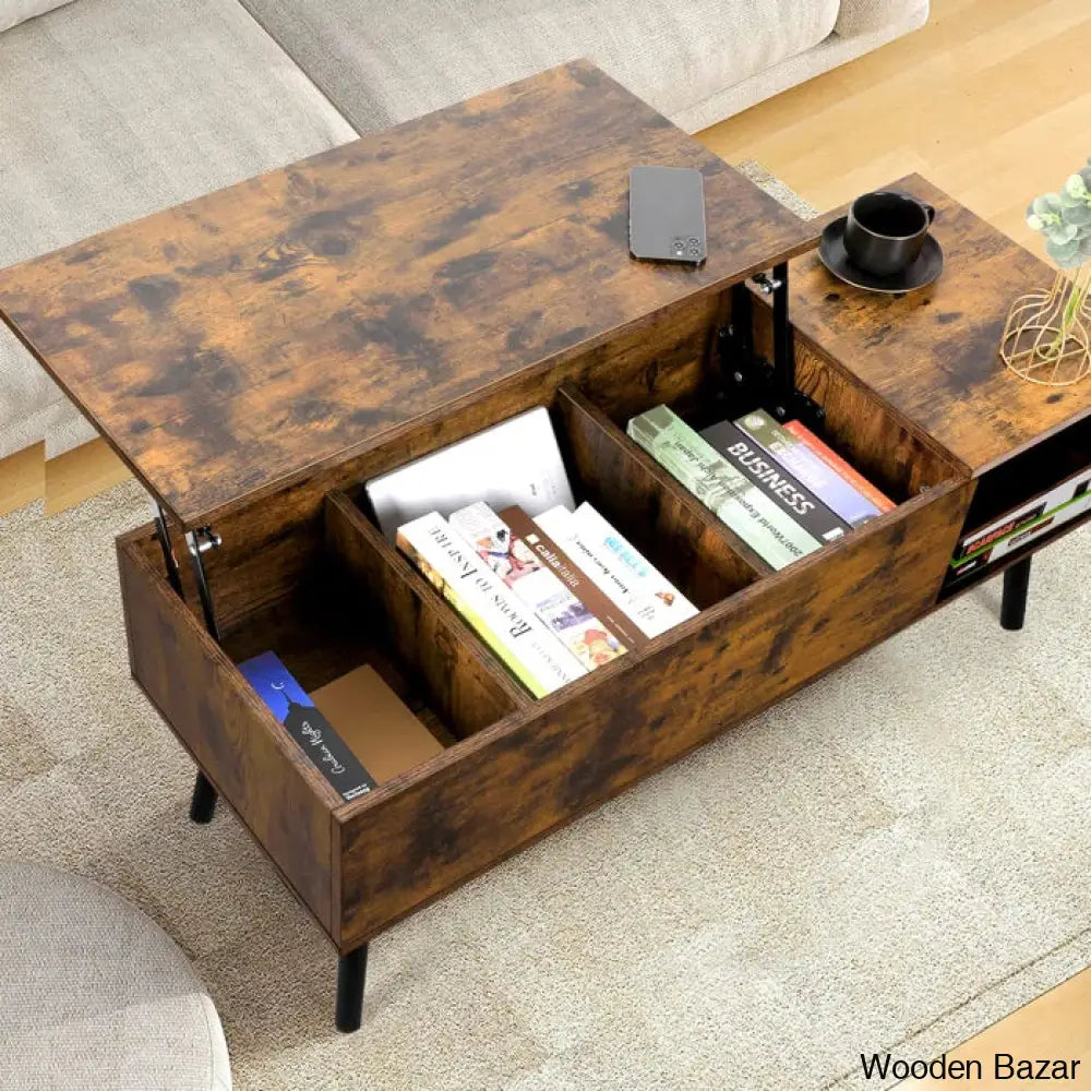 Amethyc Lift Top Coffee And Center Table With Storage