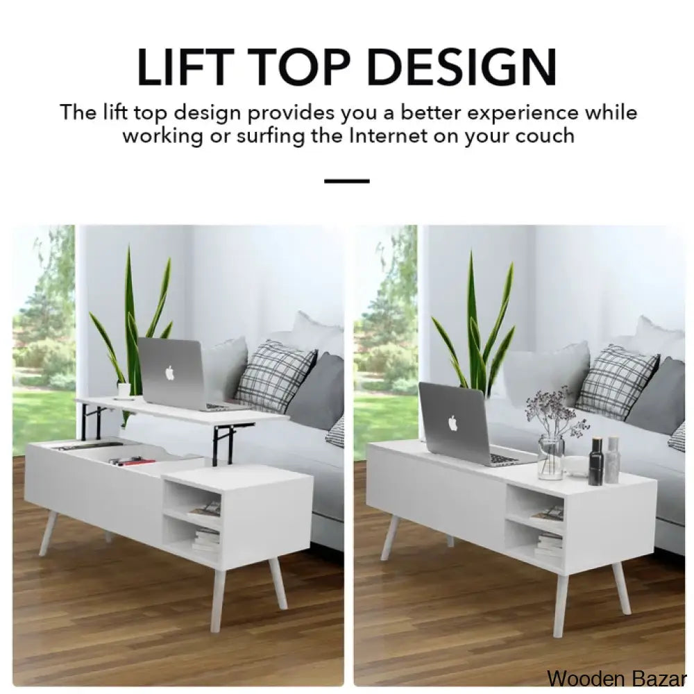 Amethyc Lift Top Coffee And Center Table With Storage