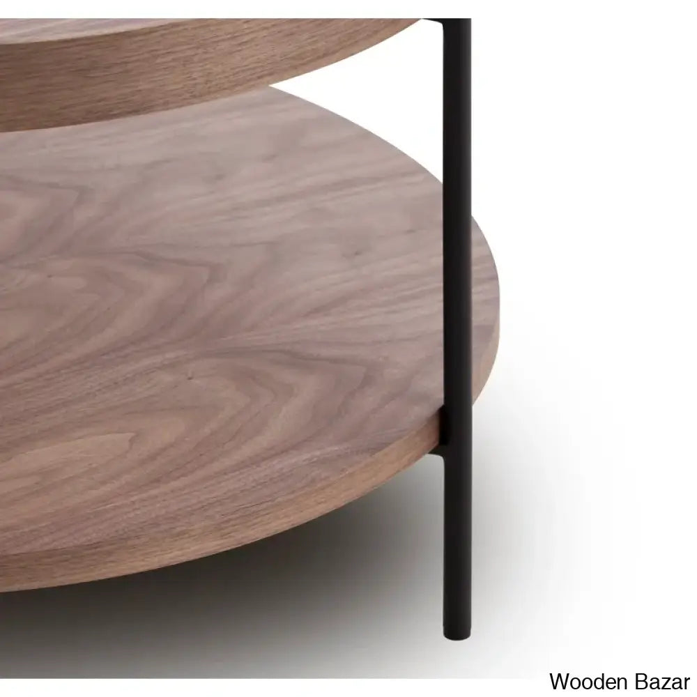 Amiase Solid Wood Top Coffee And Center Table