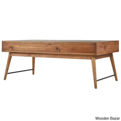 Andersen Solid Wood Top Coffee And Center Table