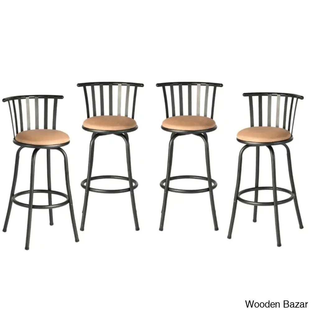 Andrienney Swivel Upholstered Counter And Bar Stool With Both 24’’/29’’ Legs Shipped (Set Of 2) 4