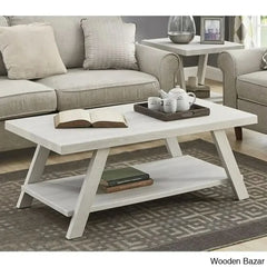 Angeleca Coffee And Center Table White