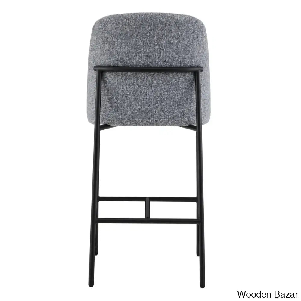 Angelickz Upholstered Counter And Bar Stool With Metal Frame