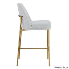 Angelickz Upholstered Counter And Bar Stool With Metal Frame