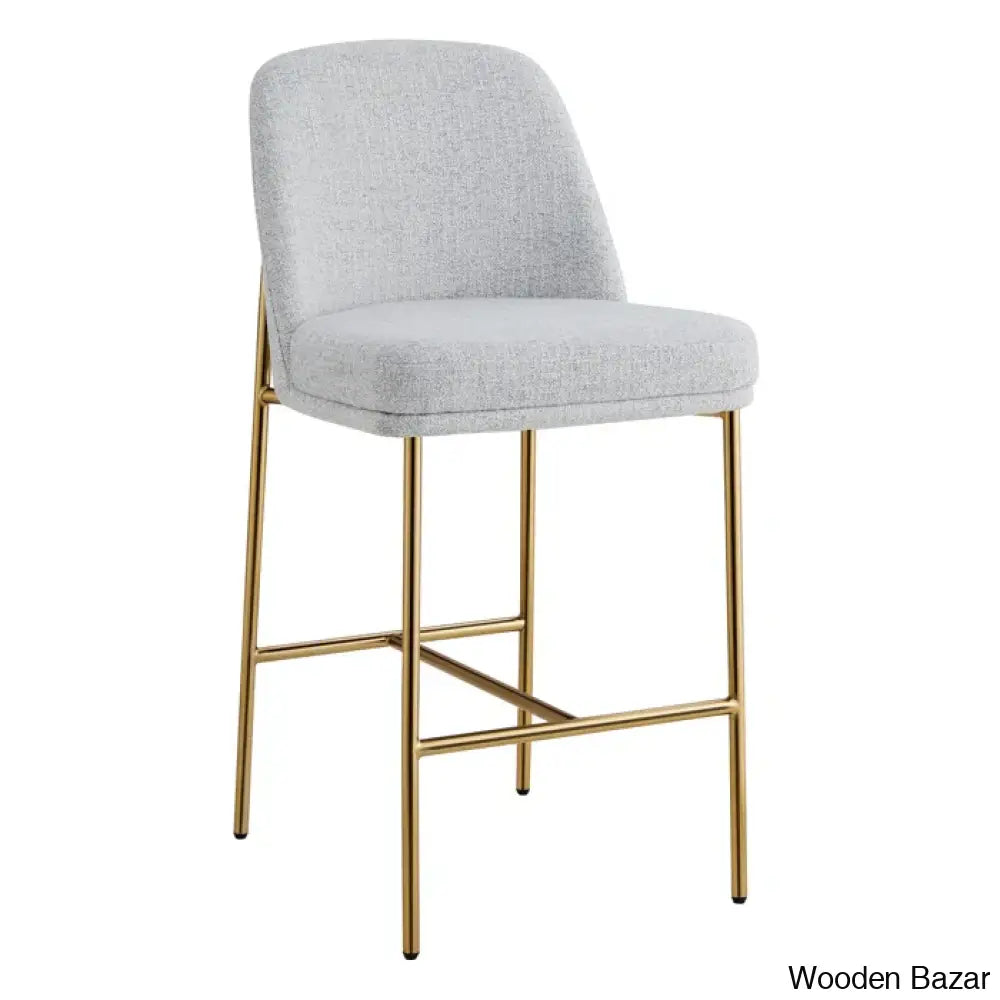 Angelickz Upholstered Counter And Bar Stool With Metal Frame