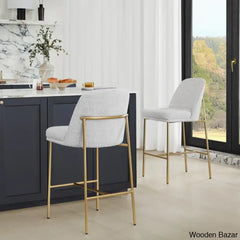 Angelickz Upholstered Counter And Bar Stool With Metal Frame