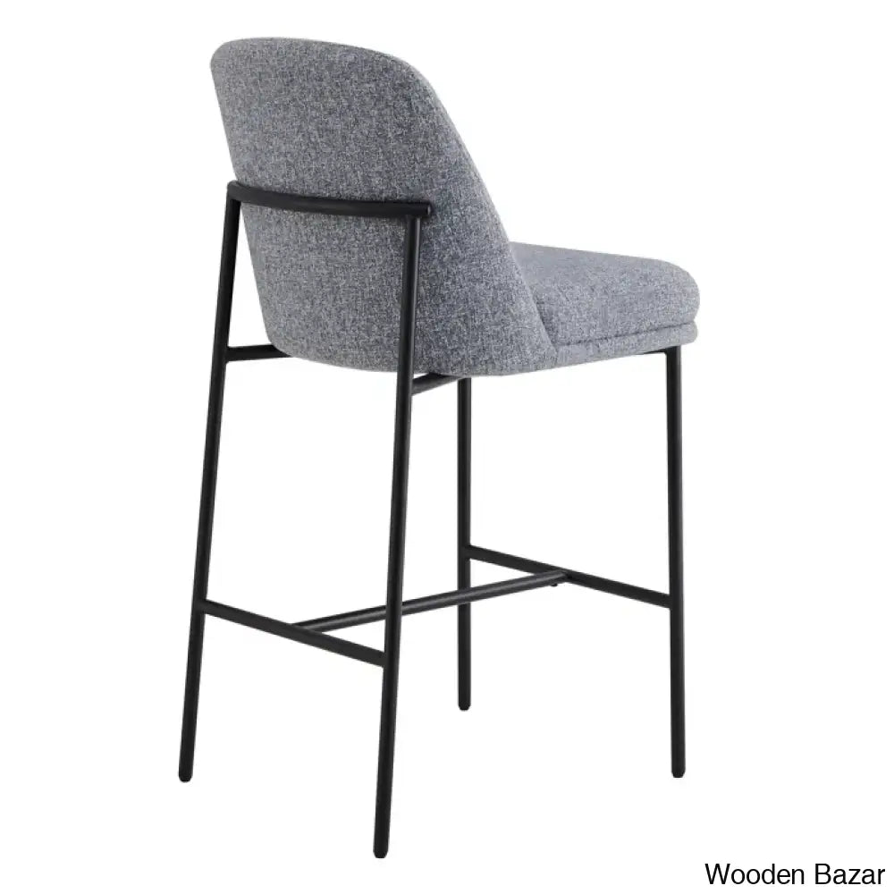 Angelickz Upholstered Counter And Bar Stool With Metal Frame