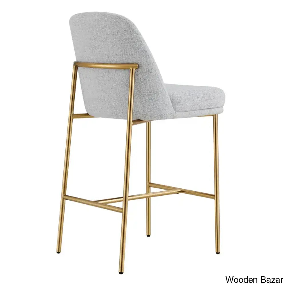 Angelickz Upholstered Counter And Bar Stool With Metal Frame