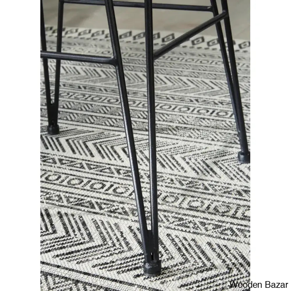 Angentreez Swivel Handwoven Counter And Bar Stool (Set Of 2)