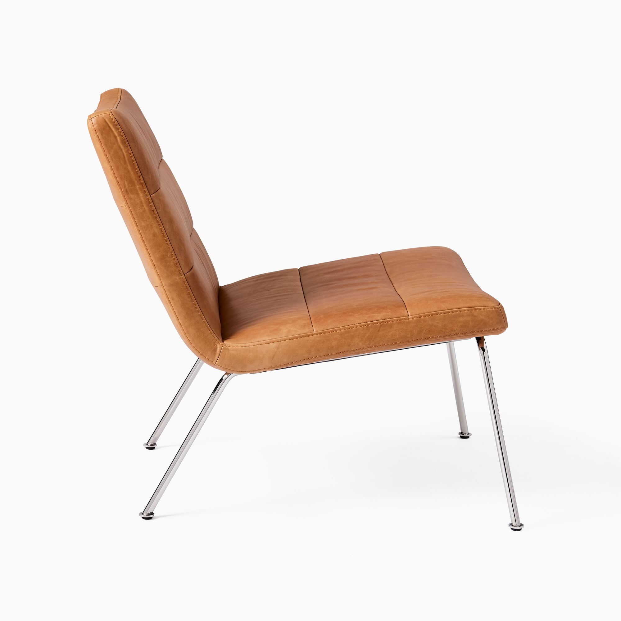 Kavolix Leather Slipper Chair - Wooden Bazar