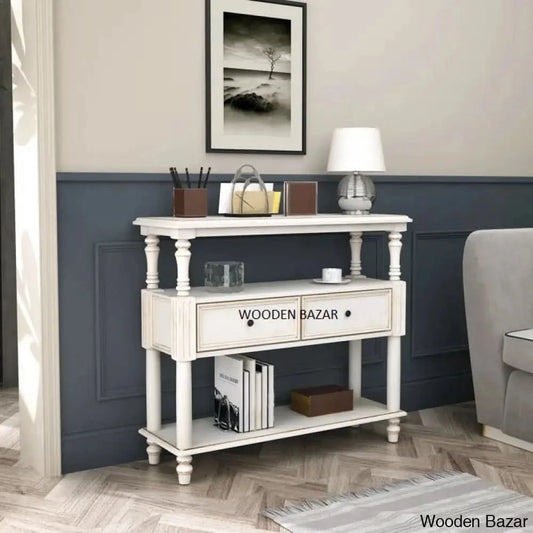 Wood Living Room End Tables - Console Table