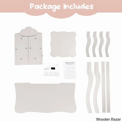 Animo Kids Vanity Set With Mirror - Wooden Bazar