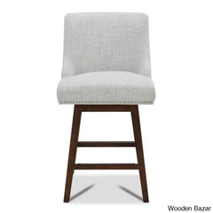 Annastine Swivel Upholstered 26’’ Counter And Bar Stool With Solid Wood Frame