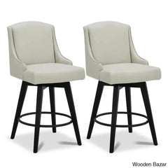 Annelottey 26’’ Swivel Counter Stool (Set Of 2) Light Gray