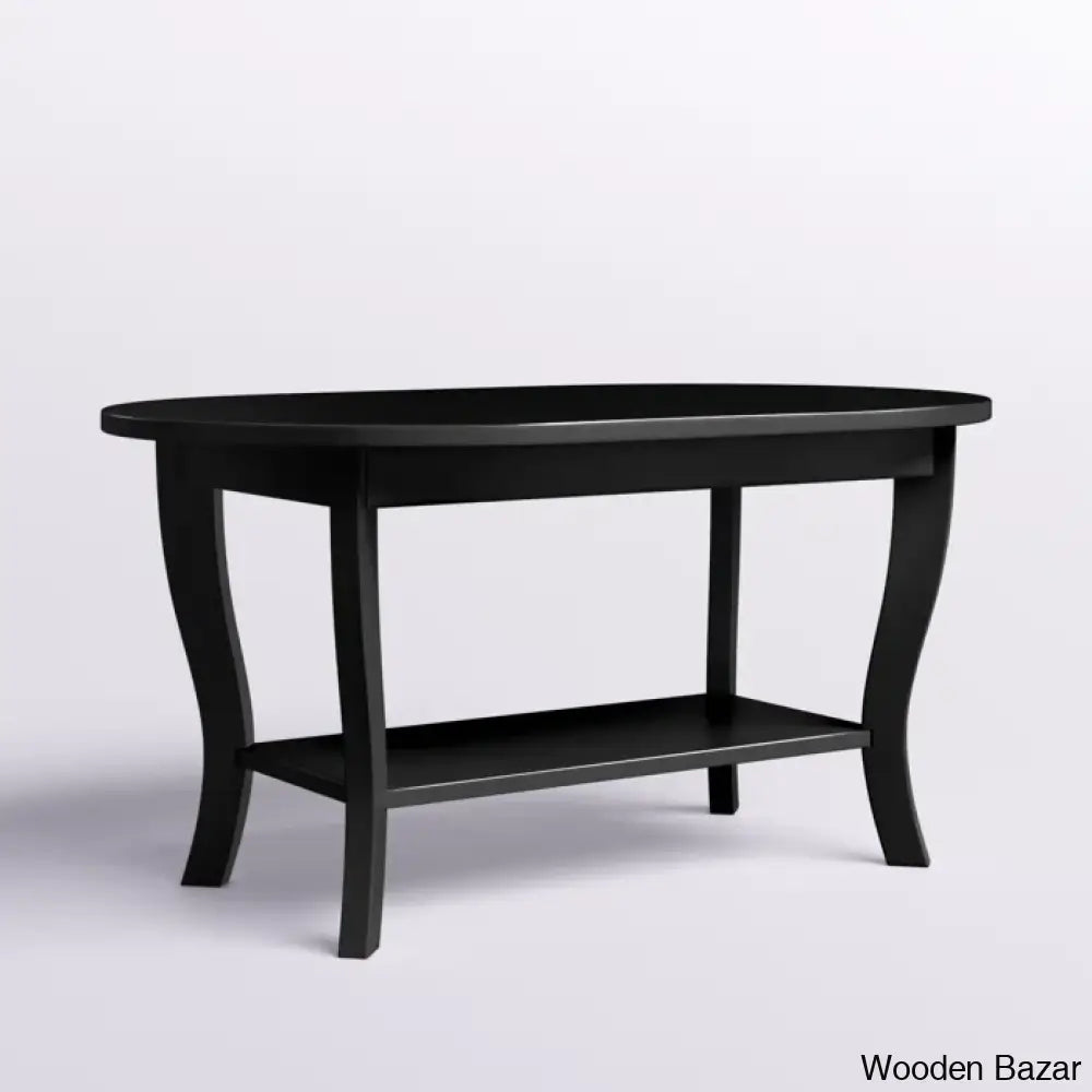 Annwyley 36’’ Oval Coffee Table With Shelf And Center