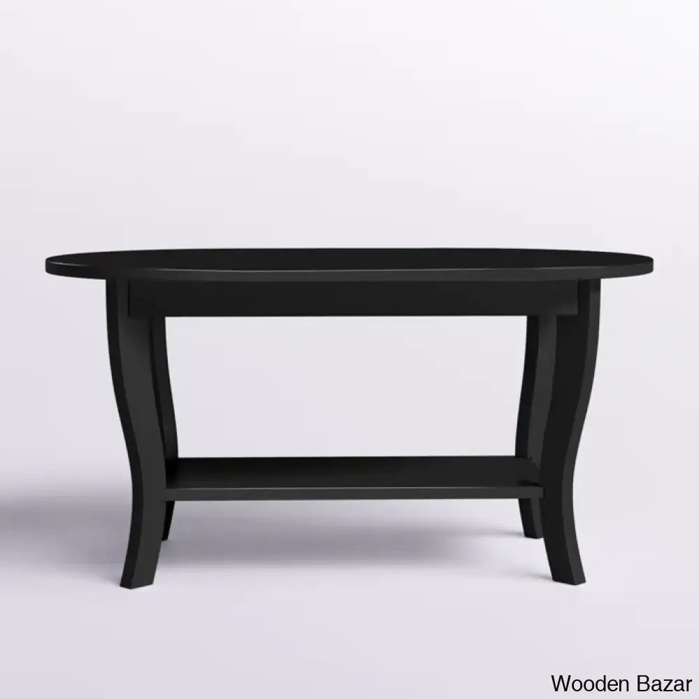 Annwyley 36’’ Oval Coffee Table With Shelf And Center